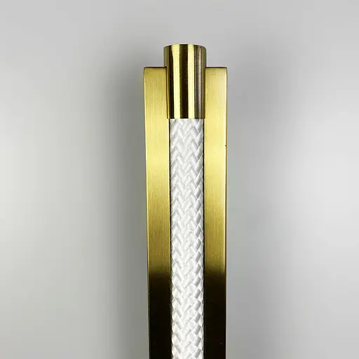 Удлиненное минималистичное бра в латунном корпусе 62 см Line F Арт. WB24/600 AB - фото 5