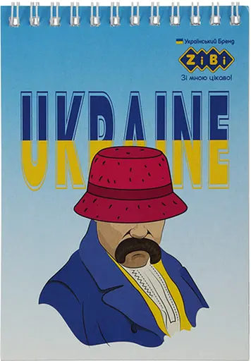 Блокнот на пружине сверху Patriot Brave KIDS Line, А6, 40 листов, картонная обложка