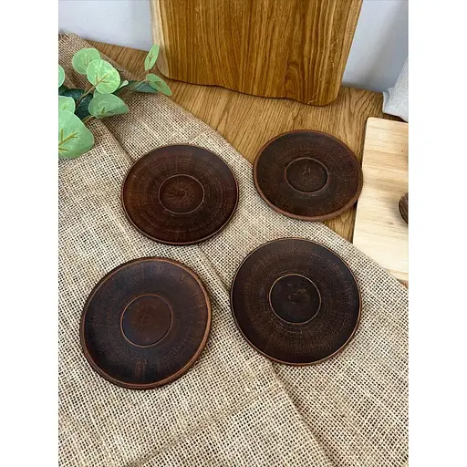 Блюдце для чашки керамичесое (глиняое) - фото 7