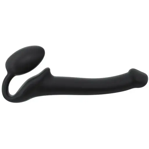 Безремневий страпон Strap-On-Me Black S повністю регульований діаметр 2.7 см