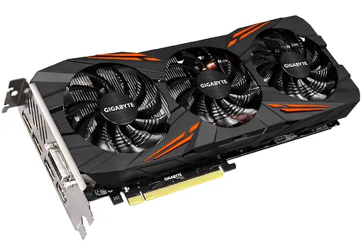 Видеокарта Gigabyte GTX 1080 8Gb Gaming G1 (GV-N1080G1 GAMING-8GD) (GDDR5X, 256 bit, PCI-E 3.0 x16) Б/у - фото 2