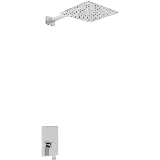 Душова система Kohlman Axis 35 chrome + BOX прихованого монтажу QW220NQ35, Хром - фото 1