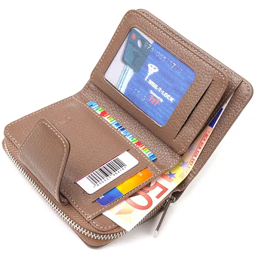 Кожаный женский кошелек Canpellini 9.5х13.2х3 см acs0025115 - фото 5