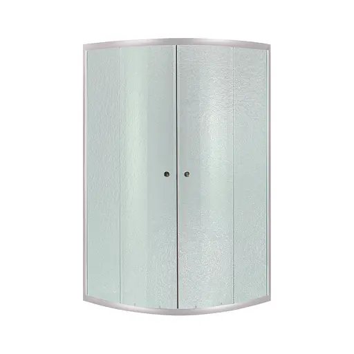 Душова кабіна Lidz Latwa SC90x90.SAT.LOW.FR, скло Frost 4 мм без піддона, Універсальна, матовий - фото 1