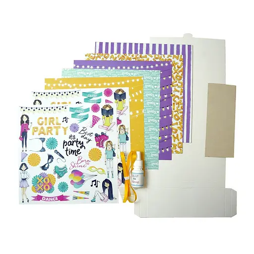 Набор для создания pop-up открытки "Party Girl" FDGCK-052, 14 x 16 см - фото 3
