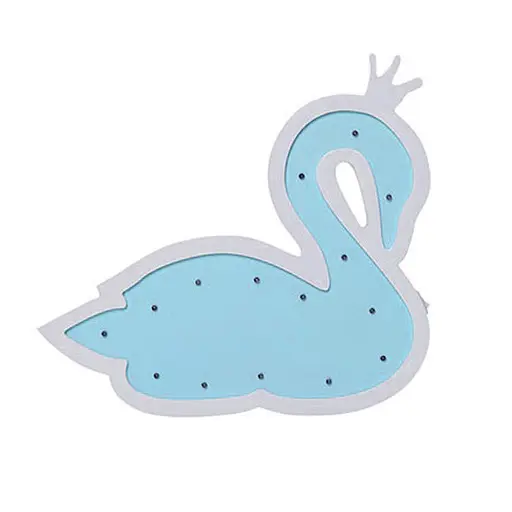 Дерев'яна іграшка Нічник Metr + MD 1 566 Блакитний Лебідь - фото 1