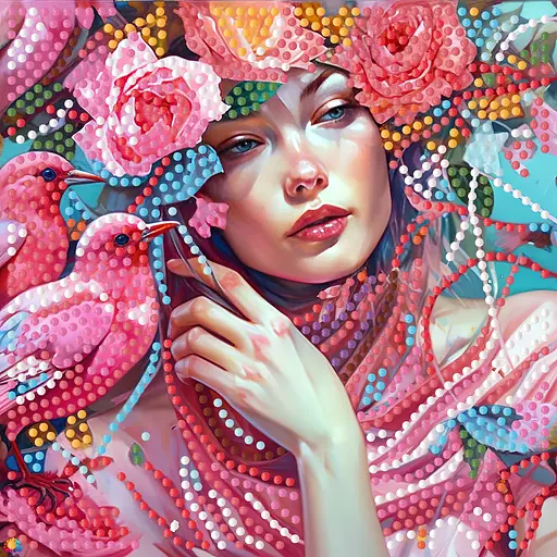 Алмазная мозаика Strateg ПРЕМИУМ Вдохновение на бумажной основе размером 18х18 см (ZAV1818-25) - фото 1