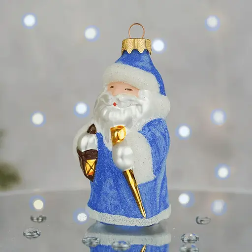 Елочное украшение Санта Шоп Снежный Николай стекло (4820001180114) - фото 4