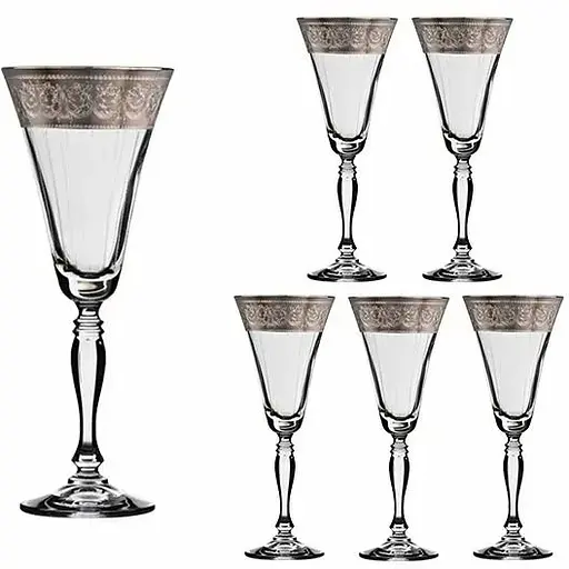 Набор бокалов для вина Lora Камена 190 мл 6 шт. NGC145SETWINE-D2