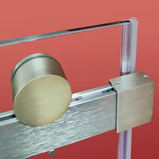 Дверь в нишу Koer SR SD01-120x200-TR-02 прозрачное стекло Easy Clean 8 мм, никель KR5379, универсальная, прозрачная, нержавеющая сталь - фото 10