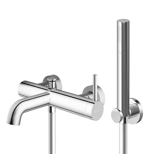 Смеситель для ванны Kohlman Axel chrome настенный KPL-QW110A Хром - фото 1