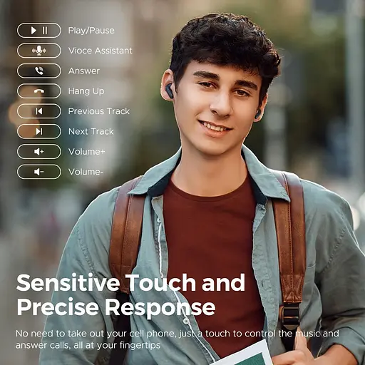 Навушники бездротові SoundPEATS T3 Pro Wireless Earbuds чорні - фото 8