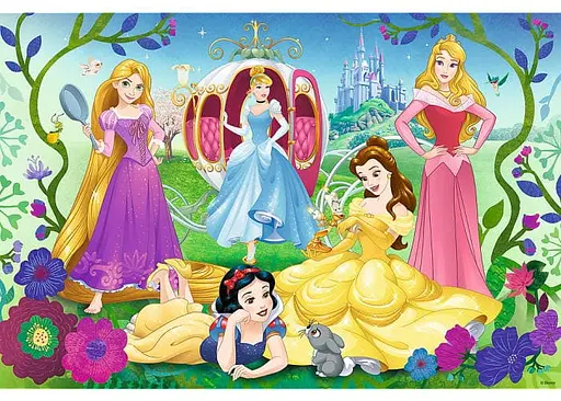 Пазл Trefl глиттерный Волшебные принцессы Принцессы 70 эл. (53017) - фото 2