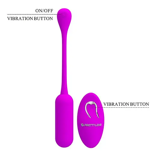 Віброяйце Pretty Love Lechies Wireless Egg 18.6 см фіолетовий - фото 8