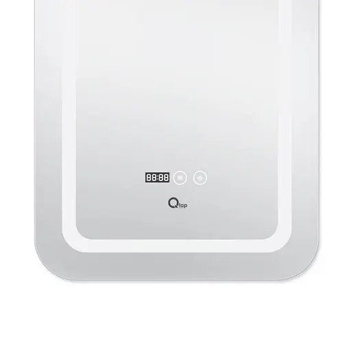 Дзеркало Qtap Mideya з антизапотіванням (DC-F911) 500x800 QT2078F911W, Білий - фото 5