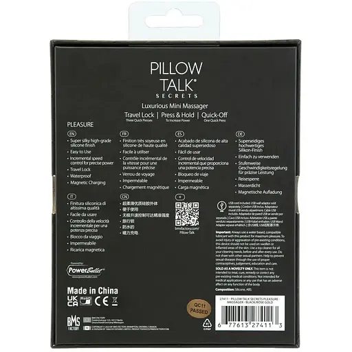 Вибромассажер Pillow Talk Secrets Pleasure Clitoral Vibrator Wand Black - фото 8
