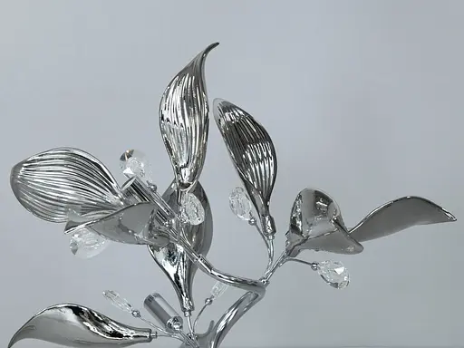 Настільна лампа з керамічними елементами, 3 лампи, хром - фото 3