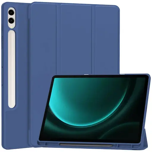 Чохол with Slot for Stylus для Samsung Galaxy Tab S10 FE 10.9/S9/S9 FE 11" Темно-синій