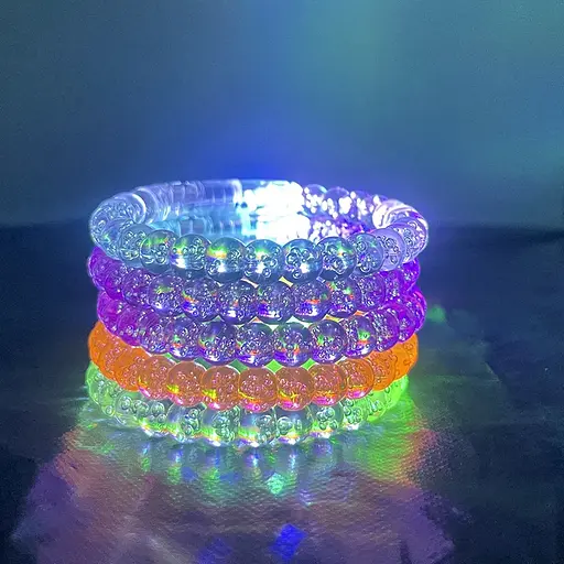 Браслет бусины 8.5 см, свет, на батарейках (в ассортименте) - фото 3