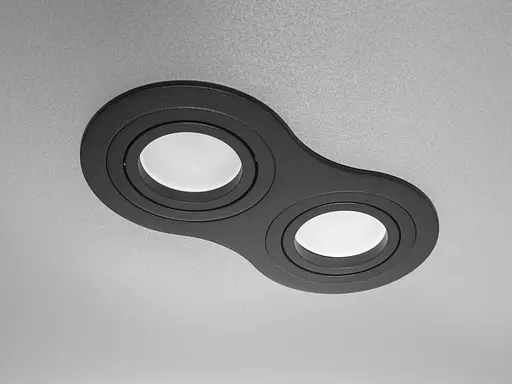 Многофункциональный, захватывающий сдвоенный, алюминиевый точечный светильник. - фото 2