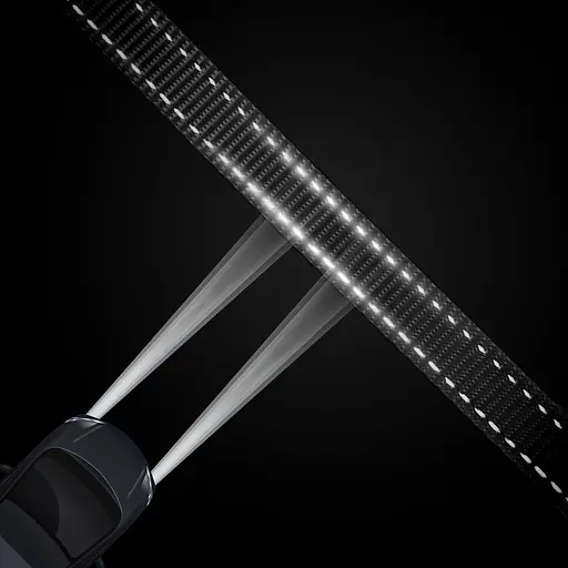 Повідець-спарка для собак рефлекторний Barksi Active (ширина 16 мм, довжина 60 см) чорний - фото 4