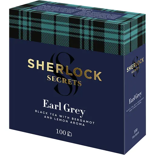 Чай чорний Sherlock Secrets Earl Grey 100 шт. х 2 г