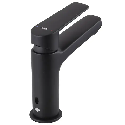 Смеситель для умывальника Topaz Capri TCA-15207-H44-BL картридж D25 H=140 шланги 45см Черный матовый - фото 6