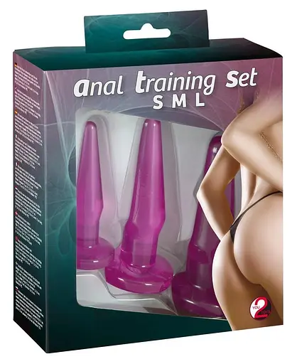 Набор анальных пробок Anal Training Set Lila 3 шт. (фиолетовый) - фото 7
