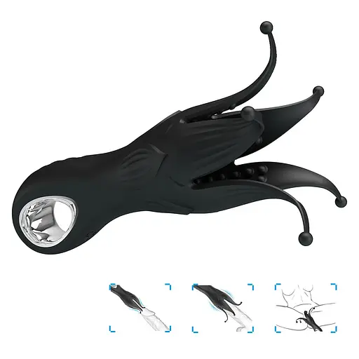 Вібратор для клітора Pretty Love Arella 17.2 см (чорний) - фото 10