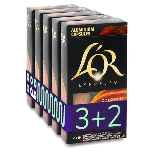 Кава мелена L’OR Espresso Colombia капсули 260 г (5 шт. х 52 г)