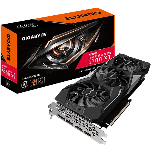 Видеокарта AMD Radeon RX 5700 XT 8GB Gigabyte Gaming OC (GV-R57XTGAMING OC-8GD) Б/В - фото 1