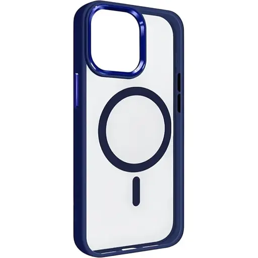 Чохол-накладка DK для Apple iPhone 13 Pro MagSafe Composite Metal Edge (blue)