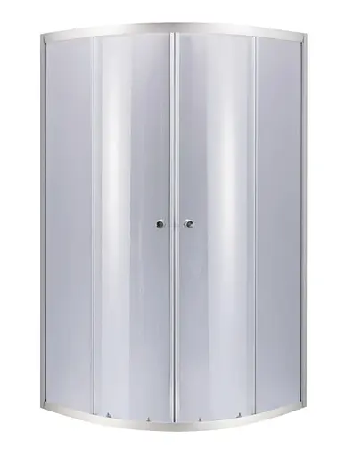 Набор Lidz Душевая кабина Latwa SC90x90.SAT.MID.GR полукруглая, стекло тонированное 4 мм + Душевой поддон Kapielka ST90x90x26, с панелью - фото 2