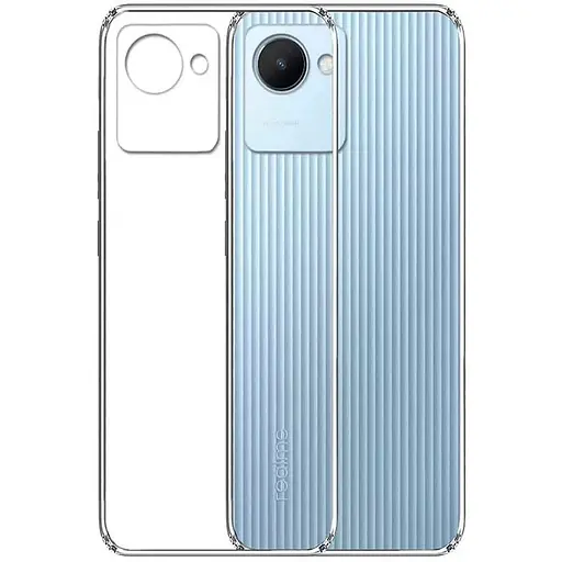 TPU чехол Epik Transparent 1.5 мм Full Camera для Realme C30s Бесцветный прозрачный