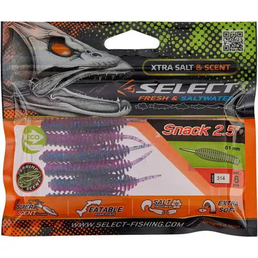 Силікон Select Snack 2.5" #314 (6 шт/уп) - фото 2