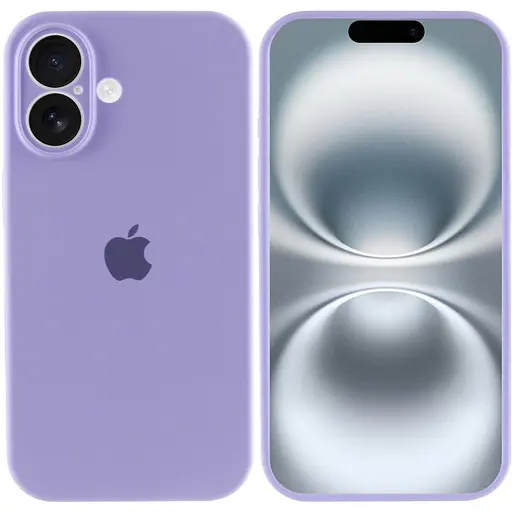 Чохол Epik Silicone Case Full Camera Protective AA для Apple iPhone 16, 6.1 Бузковий/Dasheen - фото 3