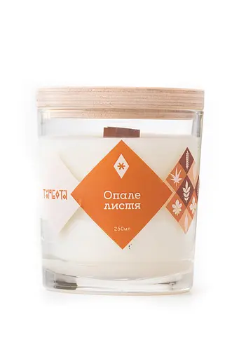 Опале листя 250 мл, 30 год Мініатюри (130мл) Соєвий віск 15 годин - фото 1