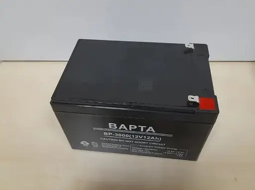 Свинцево-кислотний акумулятор Варта BP-3000 акумуляторна батарея для безперебійника 12В 12.0Ач Чорний - фото 4