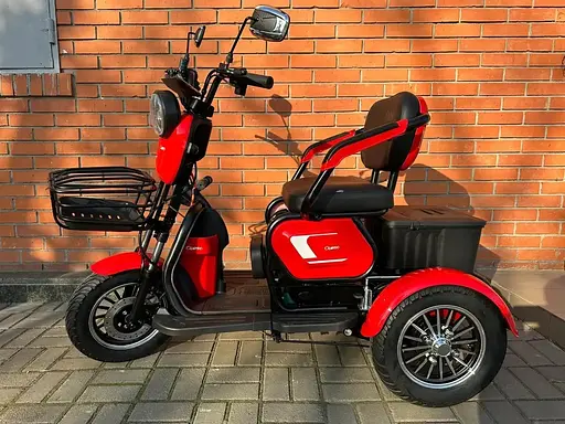 Електроскутер Триколісний Corso Logan (1200W 72V/23Ah) Червоний - фото 5