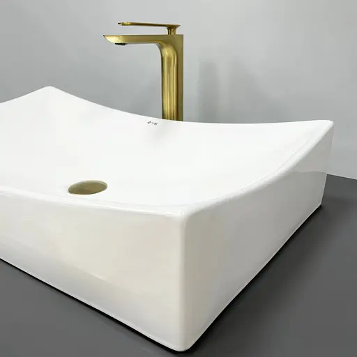 Умивальник VBI Viareggio M white накладний VBI-016202, Білий - фото 4