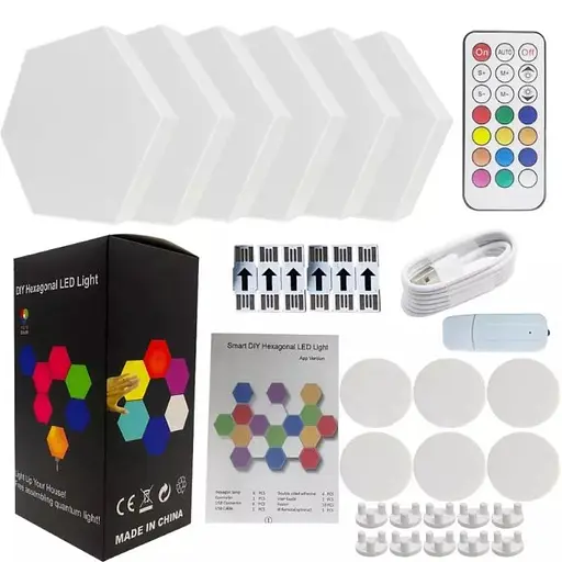 Светильник 6шт умный шестигранный APP control USB - фото 3