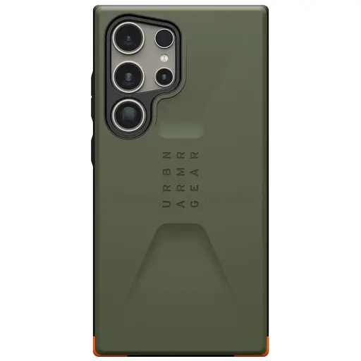 Оригінальний протиударний чохол UAG Civilian для Samsung Galaxy S24 Ultra (6.8") Olive 214439117272