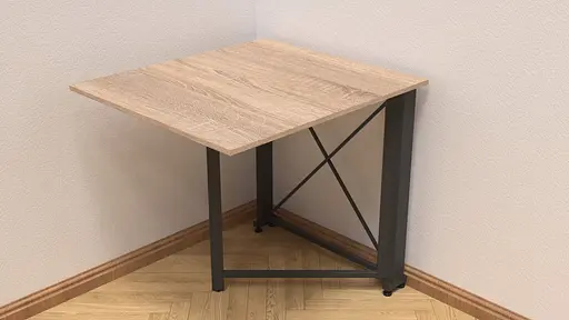 Стіл-книга трансформер Оріон 1 Ferrum-decor 750x810x730 Чорний метал ДСП Дуб Сонома 16 мм (FRD-104600) - фото 5