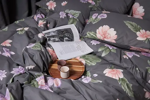 Комплект постільної білизни Moon&Star Бязь Gold Люкс Gerbera King Size 220x240 наволочки 4х50х70 - фото 6