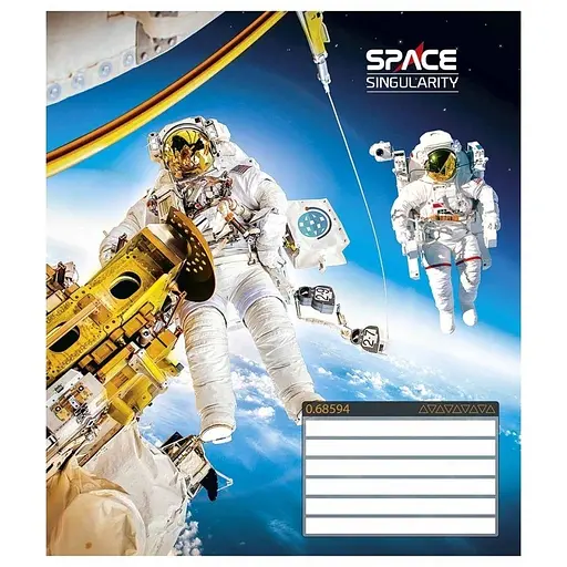 Зошит учнівський "Space singularity" 012-3384L-5 в лінію, 12 аркушів