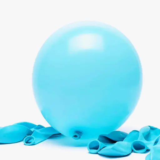 Шарик воздушный латексный 30 см (100) голубой, матовый, IDEA7-DL-010 - фото 3