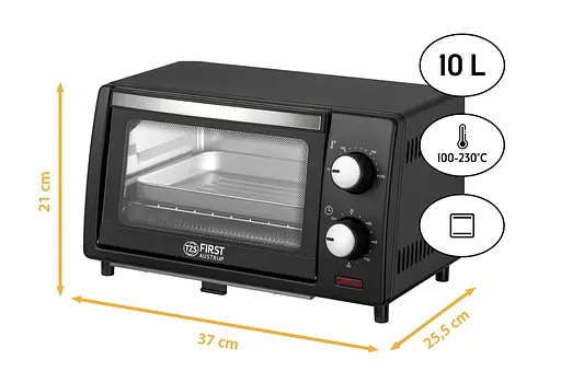 Духовка ростерная First FA-5041-2 10 л черная - фото 2
