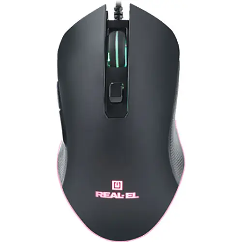 Мышь Real-EL RM-550 Black (RM-550 Black) - фото 1