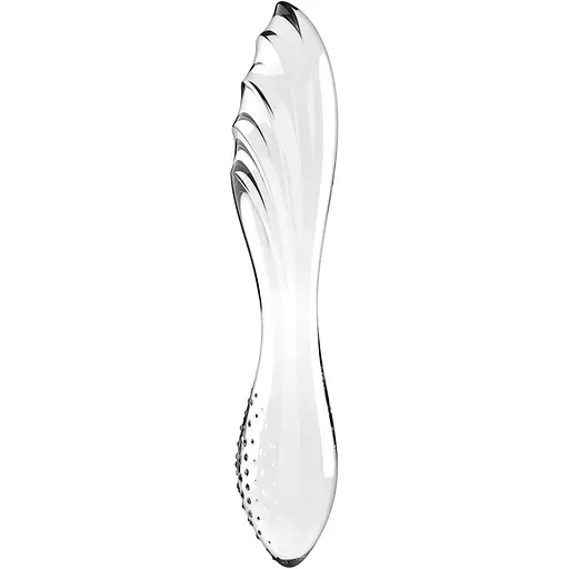 Двосторонній скляний дилдо Satisfyer Dazzling Crystal 1 Transparent