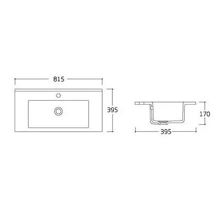Тумба з умивальником RJ Velum y 80 см RJ82800 Білий - фото 3